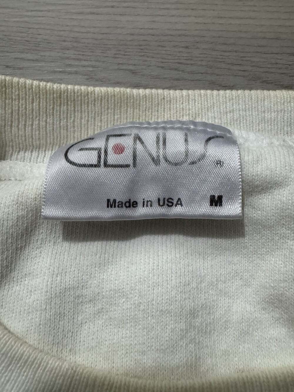 Vintage 90s Goofy Classic Disney Genus Sweatshirt USA Made Applique White Size M - Picture 5 of 10